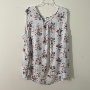Terra & Sky Plus Size Floral Tank Top